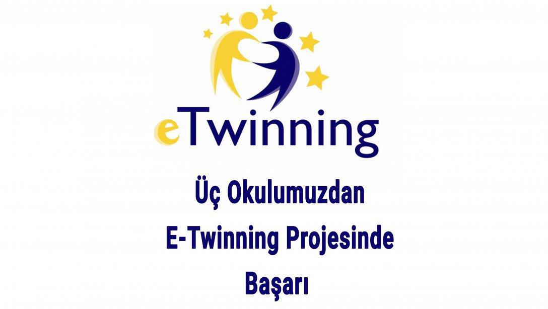 Üç Okulumuzdan E-Twinning Projesinde Başarı
